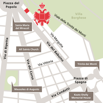 Hotel De Russie - Mappa e Indicazioni